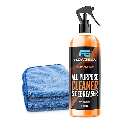 Flowgenix All Purpose Cleaner for Car Detailing (16oz) - Car Interior Cleaner for Dashboard, Trim, Seat, Fabric & More - Auto Cleaning Supplies - Incl