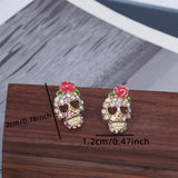 Rose Skull Jewelry Earrings Earrings Earrings