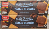 Milk Chocolate Covered Butter Cookies - 4.4-Ounce Boxes (Pack of 2)