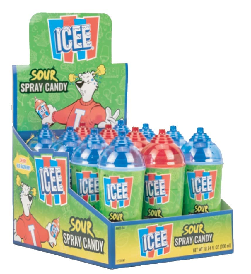 Koko's Icee Sour Spray Candy 0.85 oz. - Case of 12