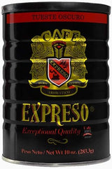Garrido Expreso Ground Coffee, Dark Roast in Canister, Espresso, 100% Pure, 10 Ounce (Pack of 1)