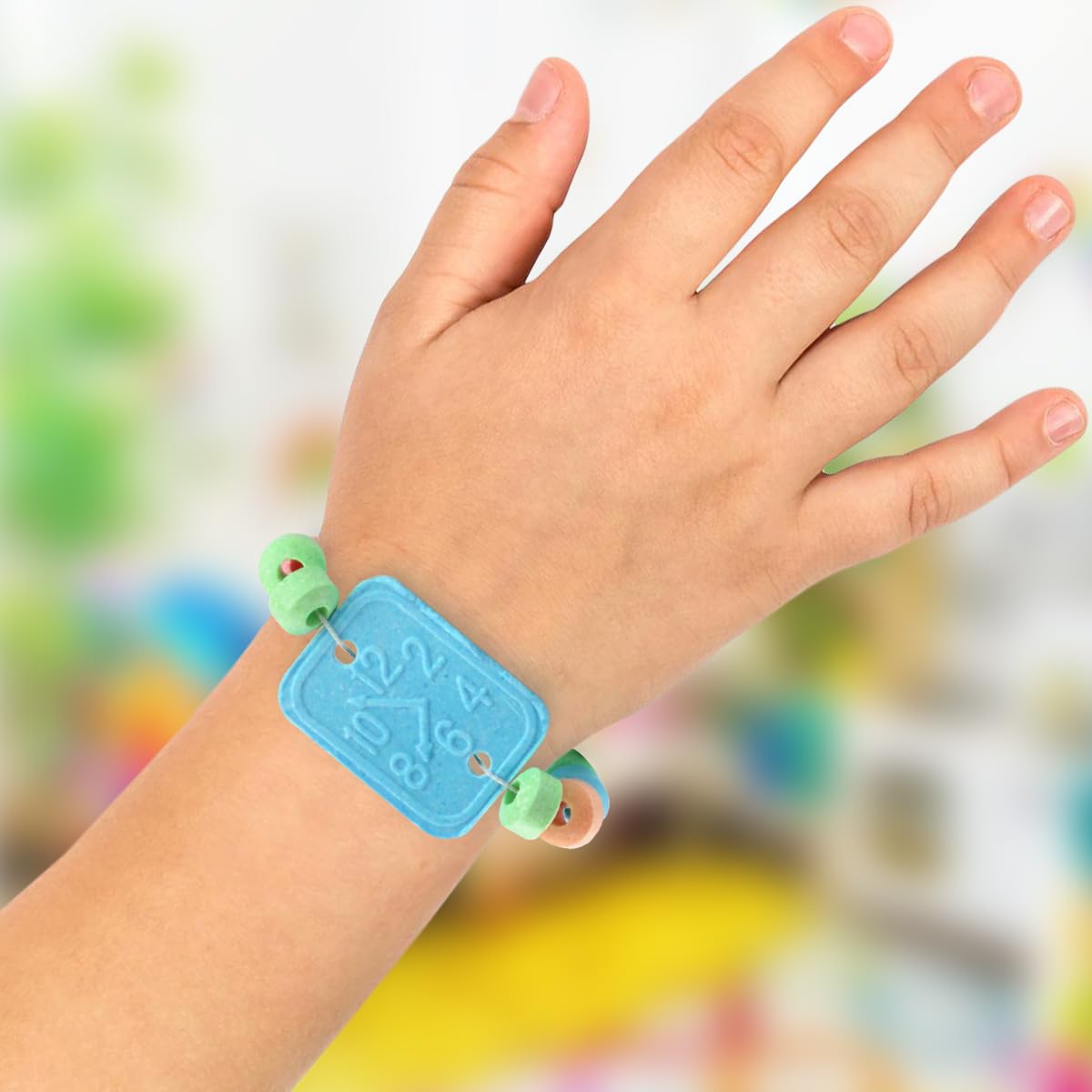 30 Candy Bracelet Watches Party Favors - Pack of 30 Blue Individually Wrapped Candy Bracelets with Colorful Fruit Flavor - Stretchable, Edible, Fruity