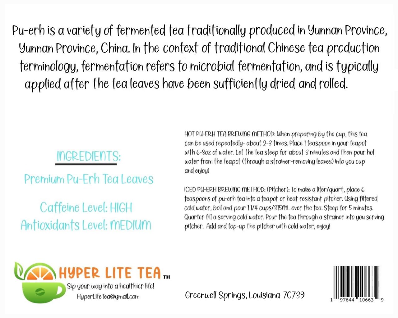 HIGH Impact Premium Pu-Erh Tea | 3 Year Special Edition | 25 Teabags (2g) | Caffeine Level High | Healthy SUPERFOOD | Immune Support | Organically