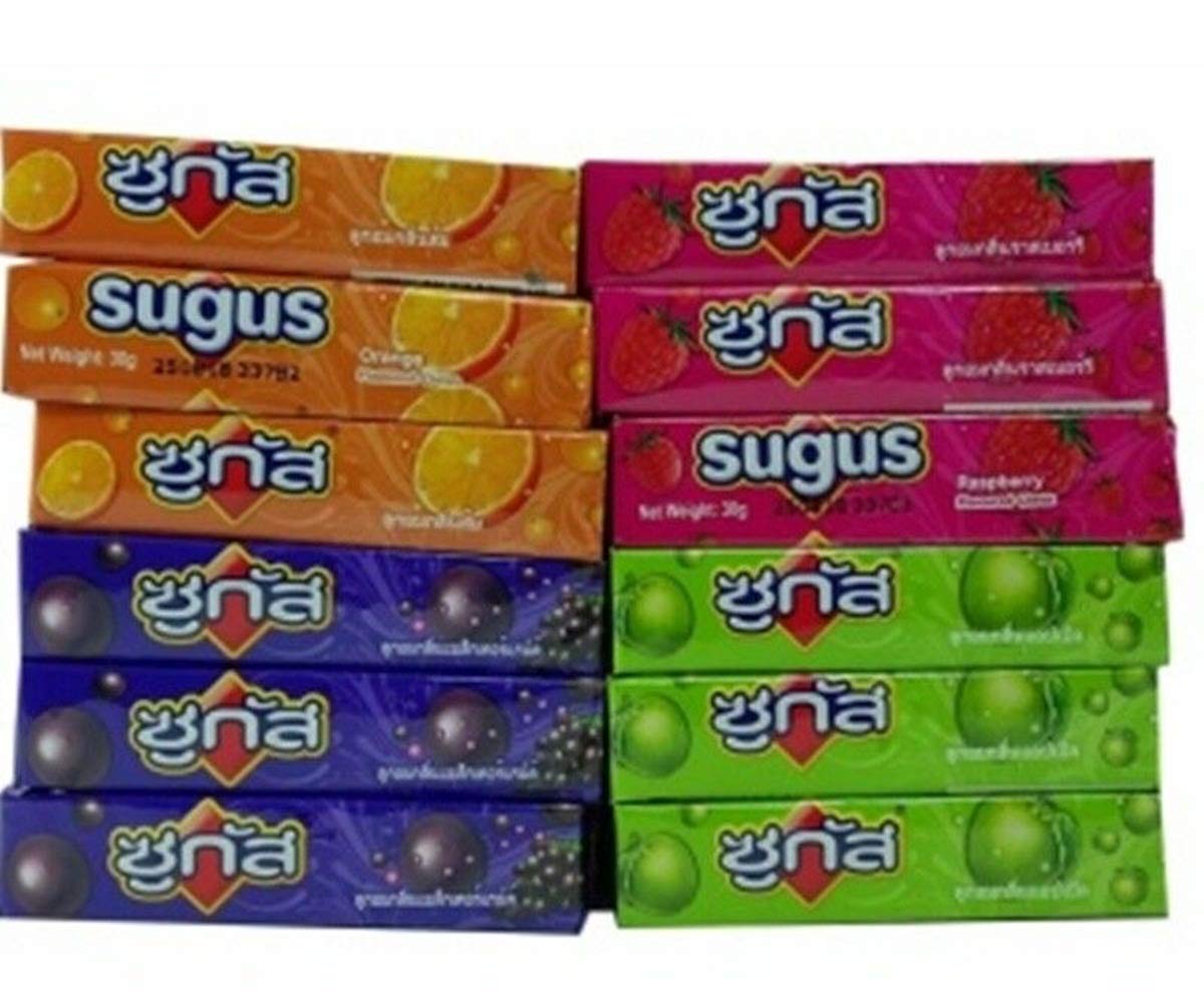 36 pcs. Sugus Jumbo candy chew soft fruit hi assorted delicious