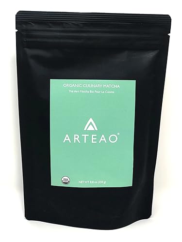 ARTEAO Organic Culinary Matcha - 8.8 oz (250 g) - No sugar added - Made in Uji Kyoto - Direct trade