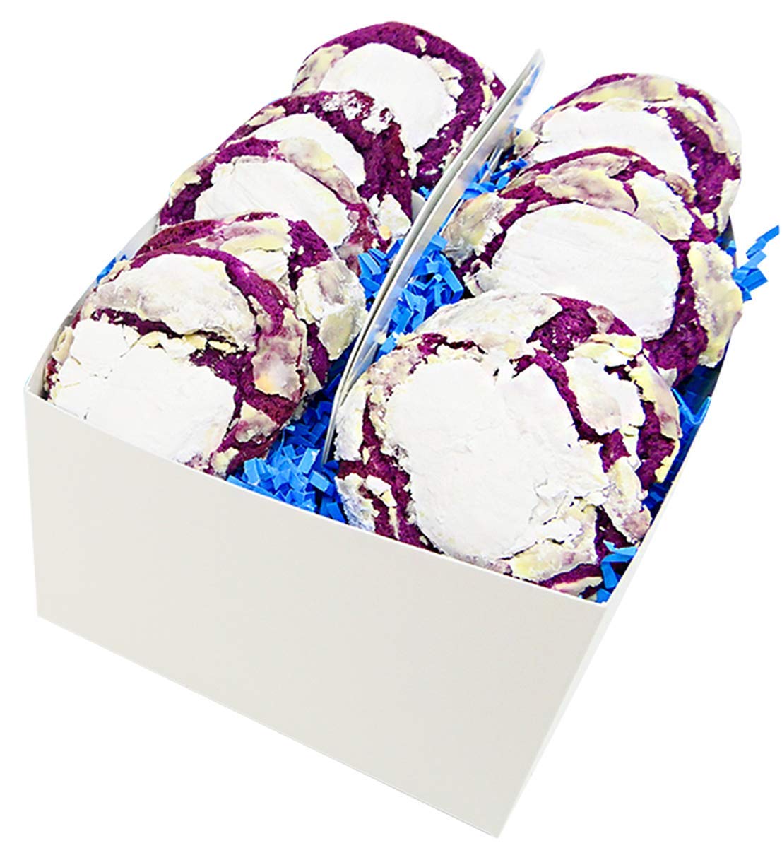 The Cravory: Ube Cookies - 12 cookies, 2.0 oz. each - Individually Wrapped - Baked Fresh - Gourmet Dessert, Snack or Baked Goods - Limited Edition