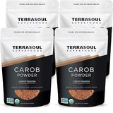 Terrasoul Superfoods Organic Carob Powder, 4 Lbs (4 Pack) - Cocoa Powder Alternative | High in Fiber