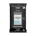 Game Face Cooling Face Wipes 25 Count XL Size Compostable Cloth Naturally Formulated and Lightly Scented Hydrating, Energizing, and Invigorating Wipes