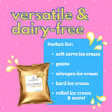 AussieBlends Sorbet Mix, Vegan Dairy Free Soft Serve Mix for Sorbet Maker | Soft Serve, Rolled Ice Cream, Gelato, Liquid Nitrogen, and Scooped Base |