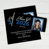 25ct Personalized Graduation Class of 2026 DIY Candy Bar Wrappers - Blue