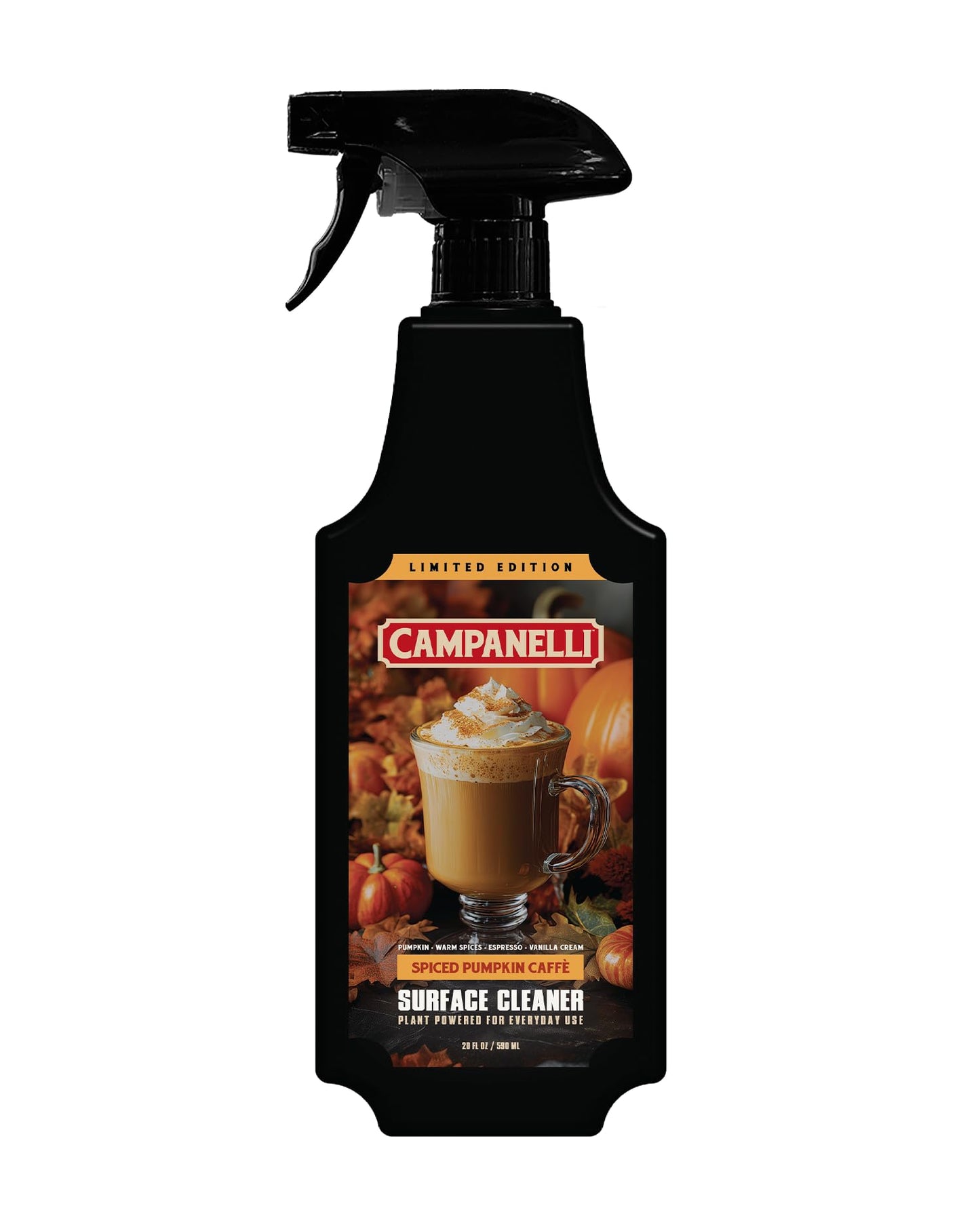 CAMPANELLI Multi-Surface Cleaner Spray - All Purpose Cleaning Spray, Spiced Pumpkin Caffè Scent, 20 oz