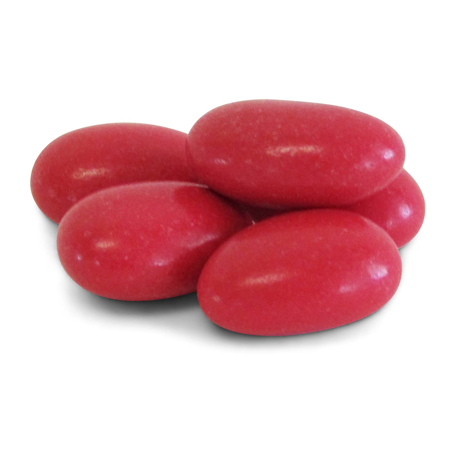 Red Jordan Almonds by Its Delish, 3.5 lbs Jumbo Container | Sugared Almond Nut with Sweet Hard Candy Coating - Bulk Wedding Favors and Party Buffets