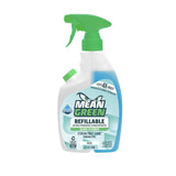 Mean Green Refillable Ultra Powered Glass Cleaner Concentrate, Fresh Scent, 14.3 fl oz - Plant & Mineral Based, Streak-Free Shine, Refillable Bottle