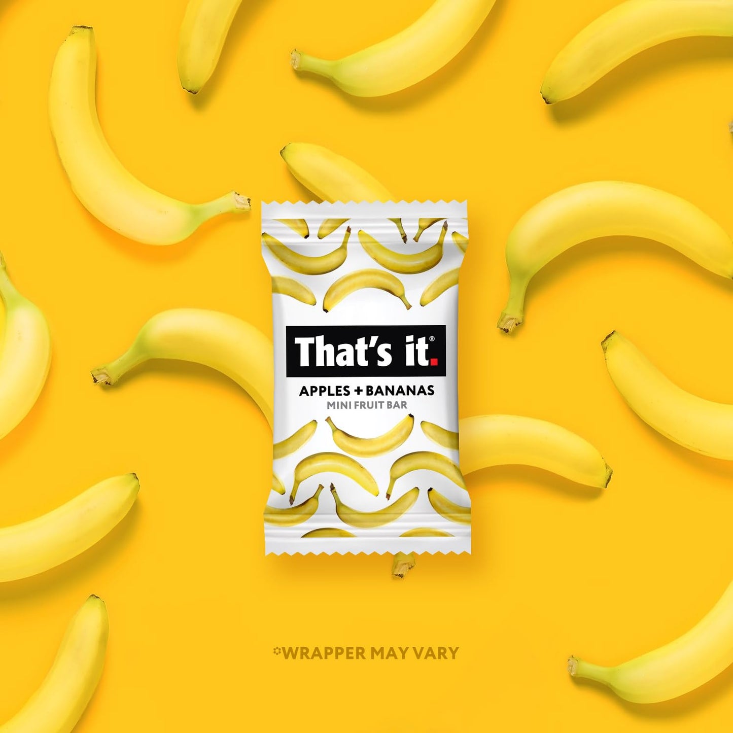 That’s it. Fun Size Fruit Bars Variety Pack (50 Pieces, 10g Each), Non-GMO, Kosher, Gluten Free, Breakfast Snacks, Allergy Friendly (Cranberry-Banana)