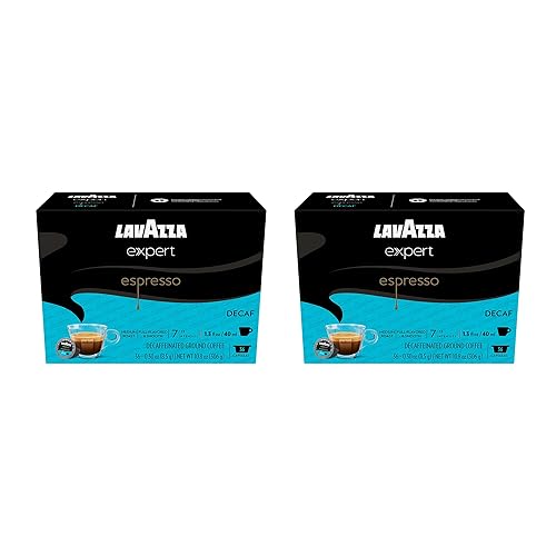 Lavazza Expert Espresso Decaf Capsules, Medium Roast, Arabica and Robusta Blend, Compatible with Lavazza Classy Machines (72 Capsules)