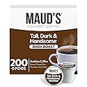 Maud's Dark Roast Coffee Pods, 200ct, Single Serve Pods - 100% Arabica Coffee, Compatible with Keurig K Cups Maker