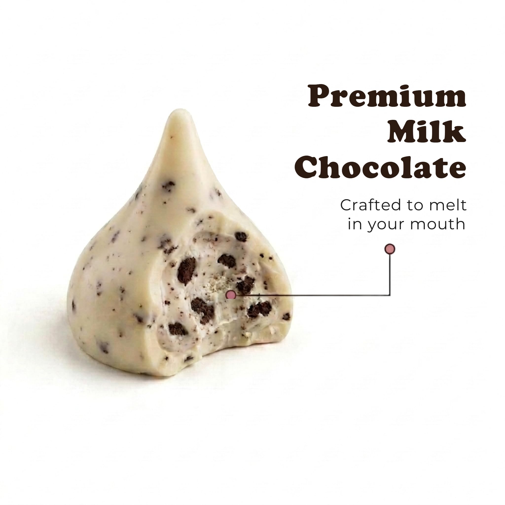 Hershey.sKisses Cookies and Cream Chocolate in Blue Foil - 1LB Resealable Pouch (Aprox 100pcs) - Individually Wrapped White Creme Candy for Baby