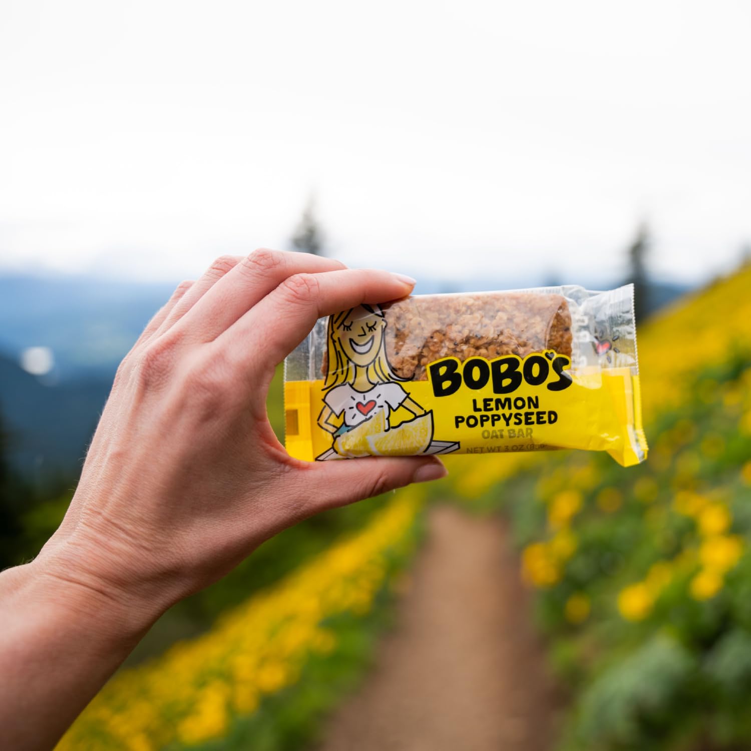 Bobo's Lemon Poppyseed Oat Bars, Simple Ingredients, Whole Grain Oats, Plant Based, Gluten Free Breakfast Bars, Non-GMO, Healthy Snacks for Adults