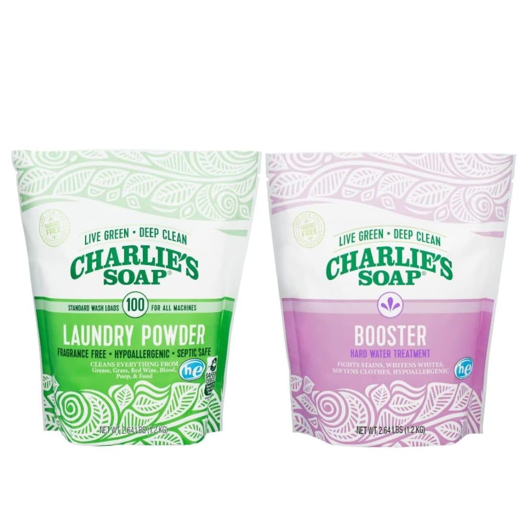 Charlie's Soap HE 100 Load Laundry Powder and Booster