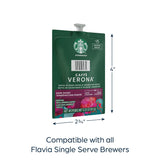 FLAVIA Starbucks Caffe Verona Coffee Freshpacks, .32 oz., 80/Carton (MDR10098) (SX03)