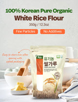 Korean 100% Pure Organic Rice Flour 350g/12.3oz - ??? ??? Baking, Cake, Rice Gruel