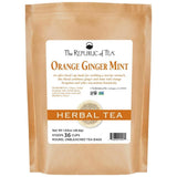 The Republic of Tea - Orange Ginger Mint Tea, 36 Tea Bags Caffeine-Free Gourmet Herbal Tea