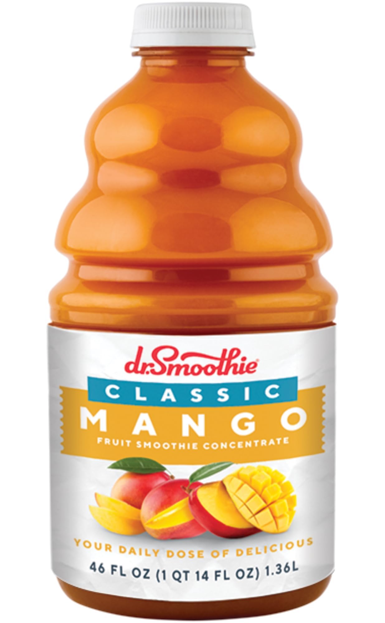 Dr. Smoothie Mango Tropics Classic Blend Smoothie Bottles, 46-Ounce
