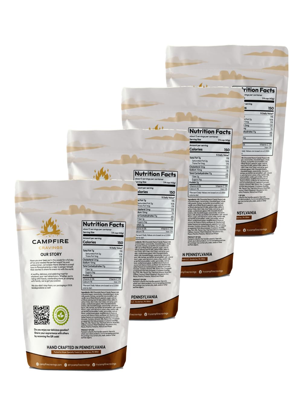 Campfire Cravings MUD MADNESS Trail Mix 4-Pack - Adventure Driven Snack Mix