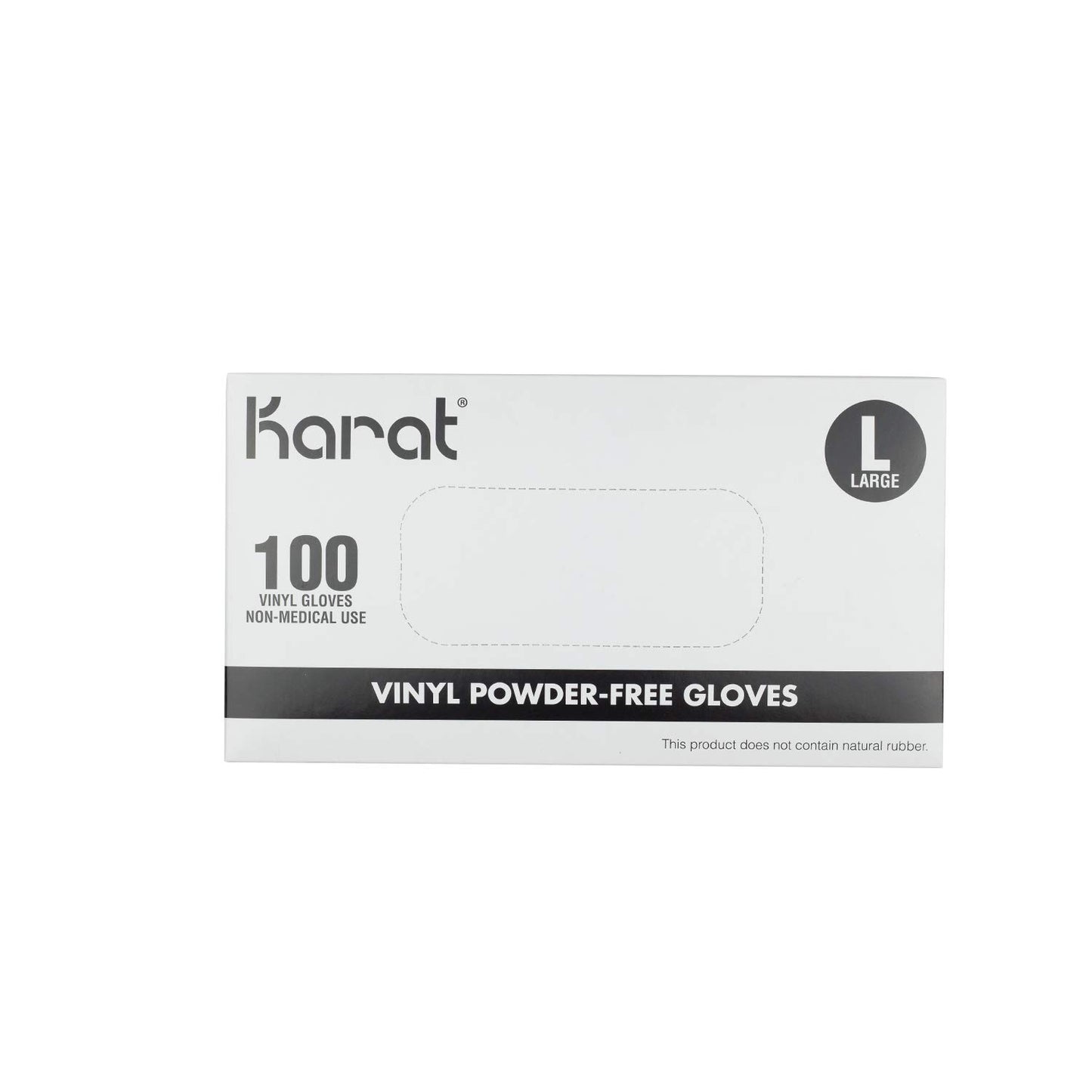 Karat FP-GV1006 Vinyl Powder-Free Gloves (Clear) - Small (Case of 1000)
