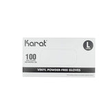 Karat FP-GV1006 Vinyl Powder-Free Gloves (Clear) - Small (Case of 1000)