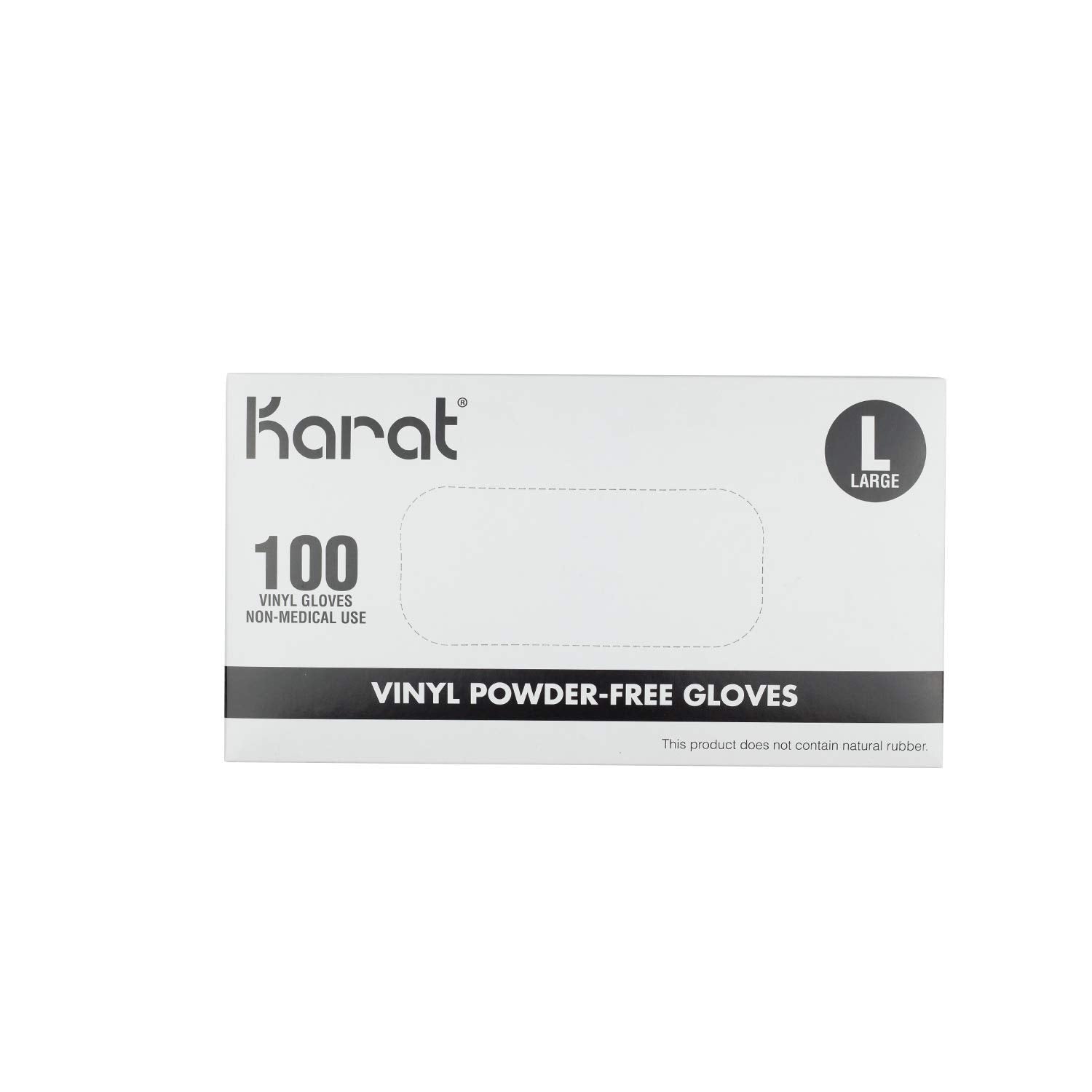 Karat FP-GV1006 Vinyl Powder-Free Gloves (Clear) - Small (Case of 1000)
