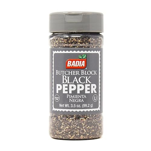 Badia Ground Black Pepper, 3.5 oz - Pure, Bold & Aromatic Spice for Cooking, Grilling & Seasoning