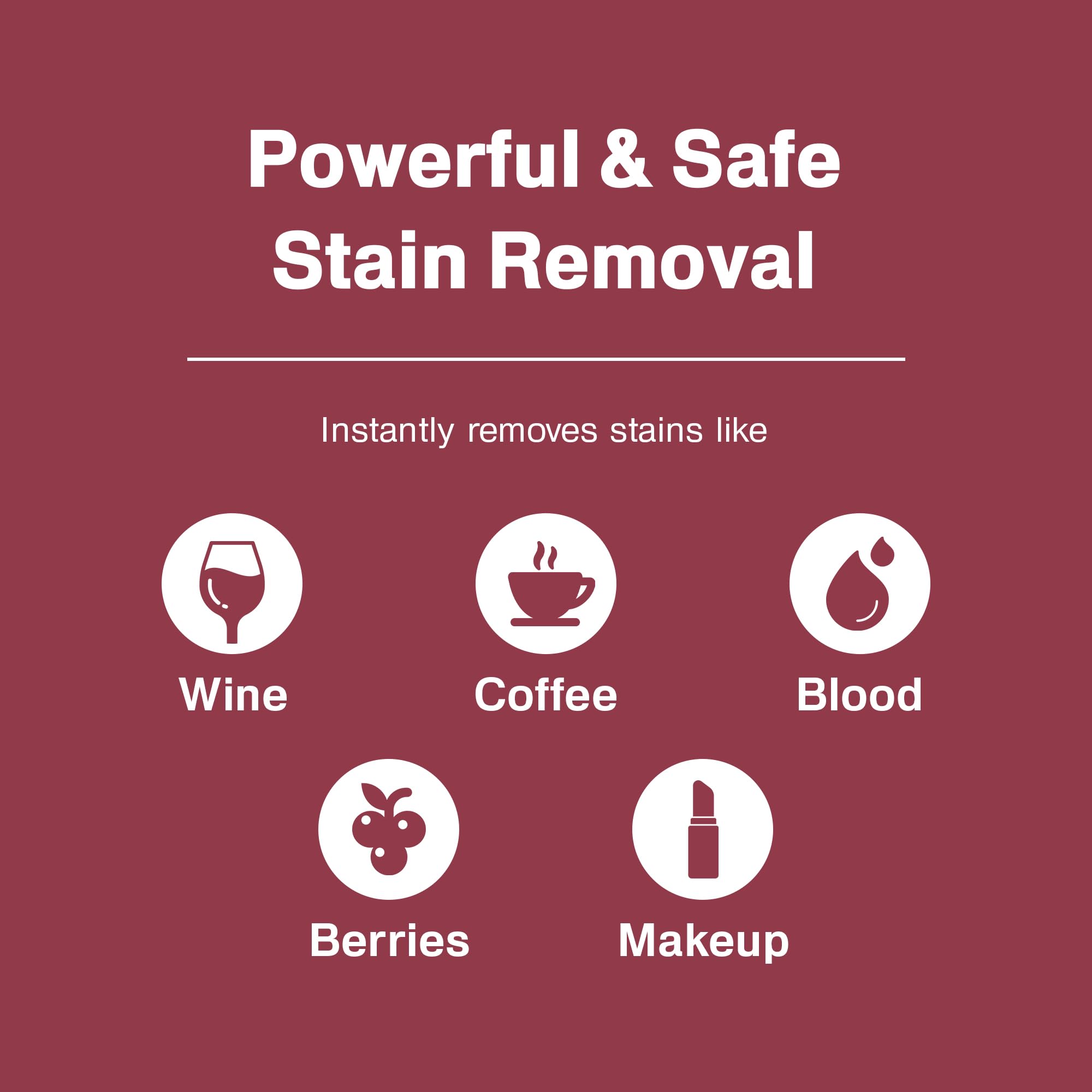 Stain Rx 18 Pack Stain Remover Wipe - Travel Wipes for Clothes, Carpet, Upholstery, & Laundry, Instant Removal of Stubborn Red Wine, Blood, Coffee