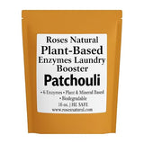 Roses Natural Natural Enzyme Laundry Booster - Patchouli | 6 Enzyme | Deep Clean System | Earthy Essential Oil Scent | Biodegradable | HE Safe |