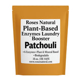 Roses Natural Natural Enzyme Laundry Booster - Patchouli | 6 Enzyme | Deep Clean System | Earthy Essential Oil Scent | Biodegradable | HE Safe |