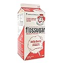 Flossugar Jolly Berry Artificially Flavored Strawberry Cotton Candy Sugar, Pre-Mixed & Ready to Use, Makes 60-70 Cones, 3.25 lb