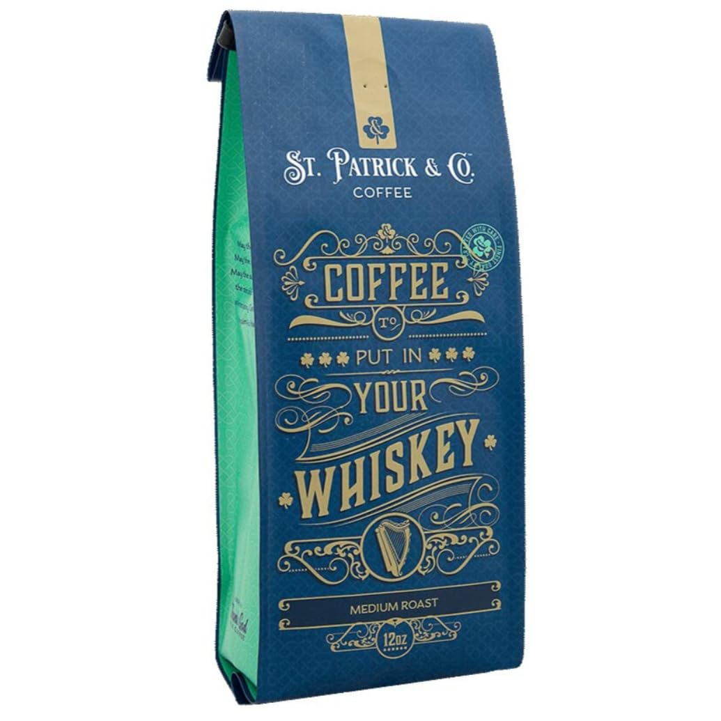 Thank God for Coffee - Coffee For Your Whiskey, Medium Roast Ground Coffee, Dark Chocolate & Roasted Nut Notes, Latin American & African Arabica