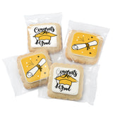 OMCookie 24 Graduation Cookies Gift Basket Box 2026 | Individually Wrapped | Congratulations Congrats Grad for Women Men Kids | Food Gift | Nut Free |