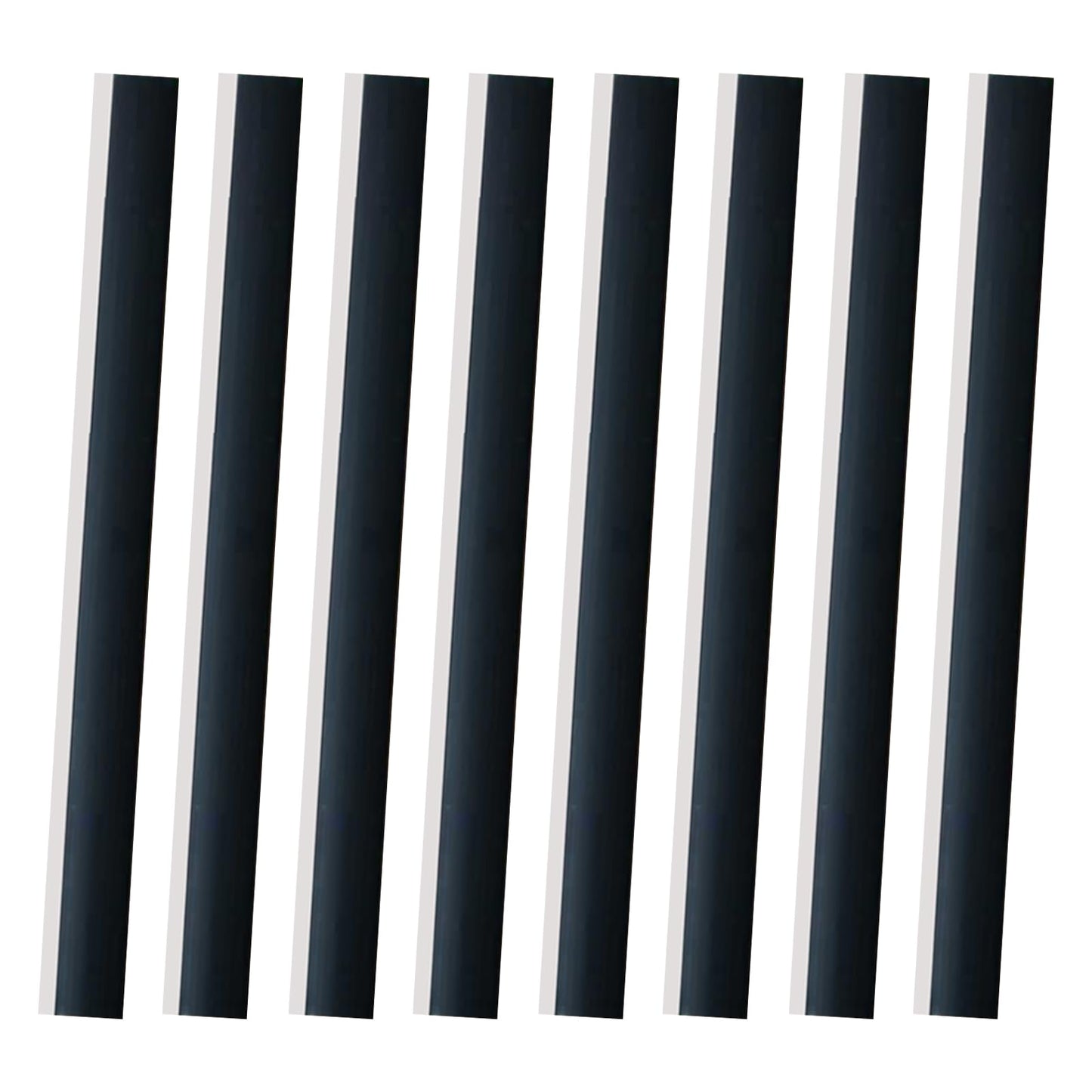 8 Pcs Dustpan Edge Replacement, 26cm Garbage Shovel Closing Edges Straps Garbage Shovel Rubber Lip Strip Plastic Strip Replacement for Dustpan Edge
