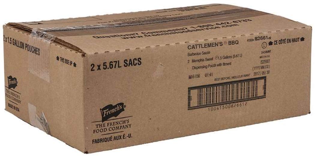 Cattlemens Masters Reserve Memphis Sweet Barbecue Sauce, 1.5 Gallon -- 2 per case.