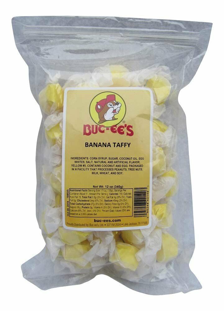 Buc-ee's Taffy Candy - Chewy, Fruity & Salt Water Taffy Individually Wrapped Candy - Big Bag of Candy Mix for Piñatas, Easter Basket Stuffers & Kids'