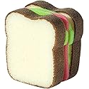 1Pc Multifunction Scrub Sponges, Toast Shape Dish-Washing, Magical Deep Cleaning Thickened Scrubber, Cute Sandwich Sponge, Pots Dishes Gadget