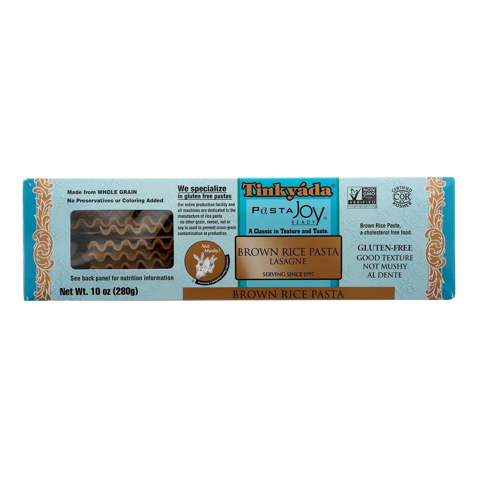 Tinkyada Brown Rice Lasagna Pasta, 10 Ounce - 12 per case.