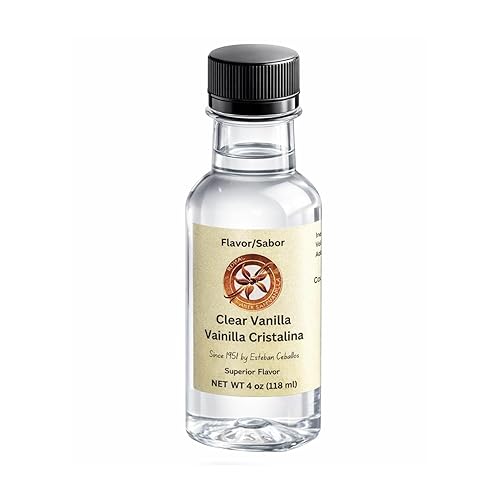 Royal Artisan Vanilla - Clear Vanilla Extract for Baking 4 oz / 118 ml, Pure Vanilla Essence, Vainilla Cristalina - Premium Flavoring for Cakes