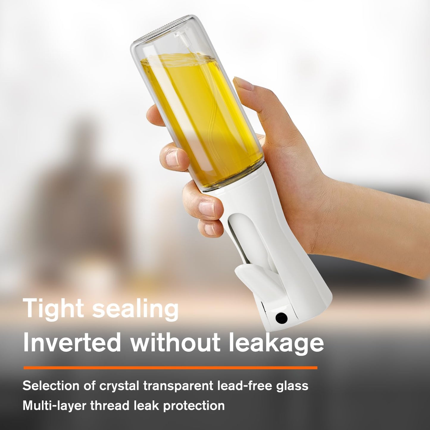 MISSOLO Oil Sprayer for Cooking, 200ml Olive Oil Sprayer? oil mister For air fryer, cooking, baking, salad, frying, BBQ