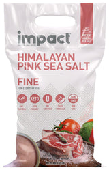 Impact - Fine Himalayan Pink Sea Salt - Mineral Salt - 25 lb Bag