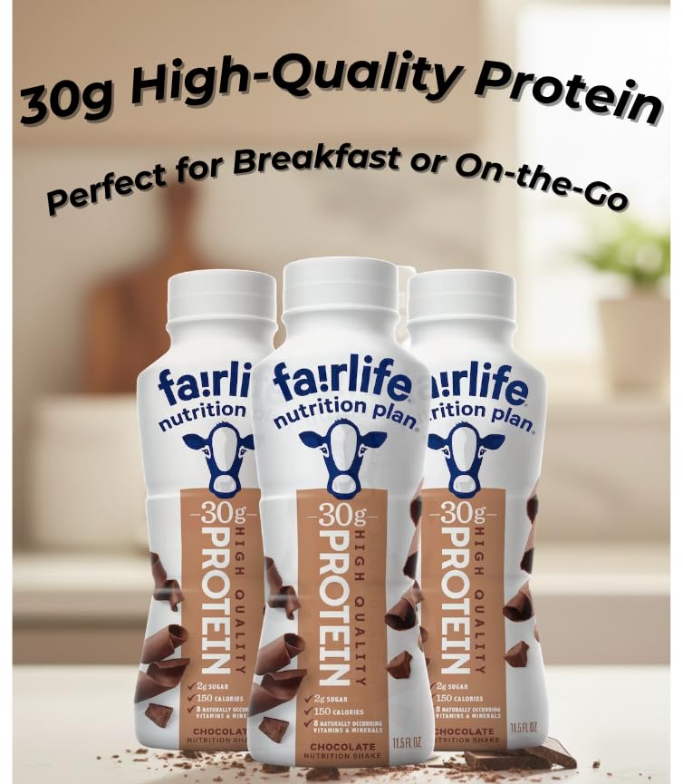 Fairlife Chocolate Protein Shakes | 9 PACK (30g Protein, 11.5 fl oz Each) | High Protein Chocolate Shakes | Exclusively Packaged by Nuvèro·Homz