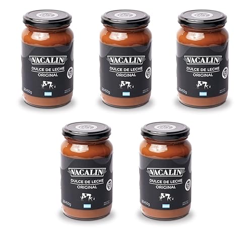 Vacalin Dulce de Leche 450 grams - Pack/Milk Caramel Gluten Free - dulce de leche argentino dulce de leche caramel Pack (5)