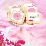 Mother's Day Cookies Party Favors bulk 24 Pack Gift INDIVIDUALLY WRAPPED For Mom Mother | Decorated Sugar Cookies Food Gift Basket