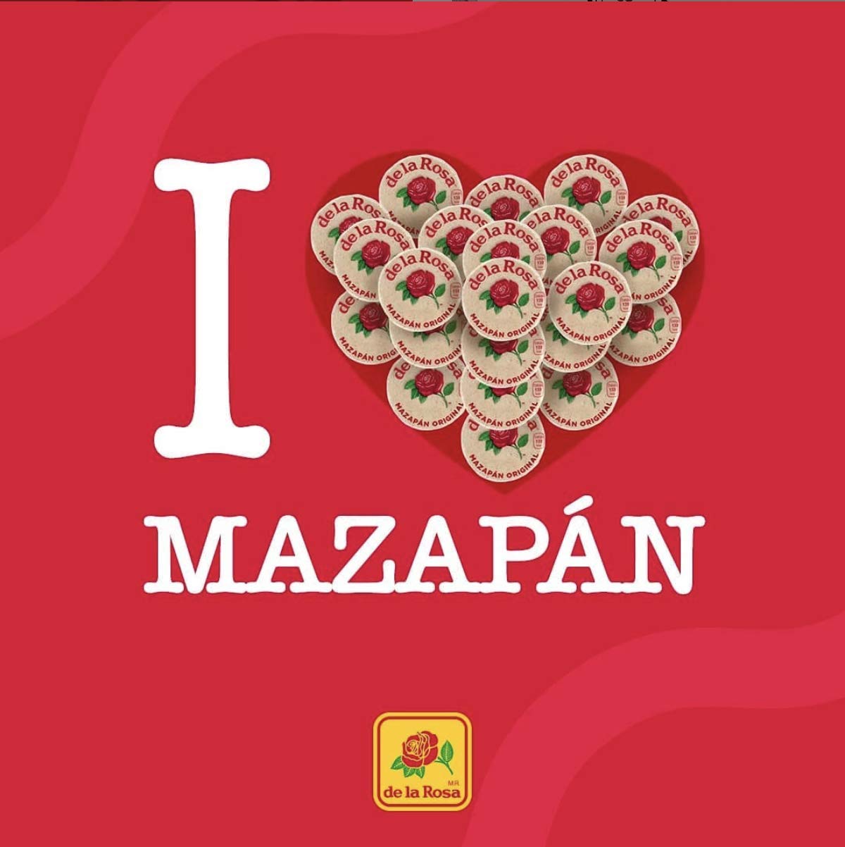 De la Rosa - Mazapan Peanut Candy Giant Size, from Mexico, pack of 20 pieces of 1.76 oz each